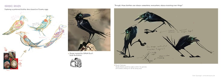 Krabat as Raven – Character Design