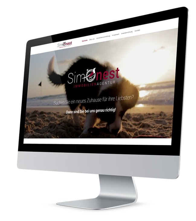 Responsive Website für Simonest Immobilien