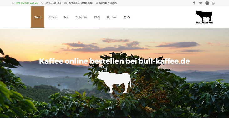 bull-kaffee.de | Onlineshop