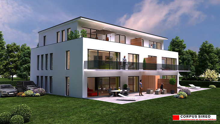 3D Visualisierung Mehrfamilienhaus