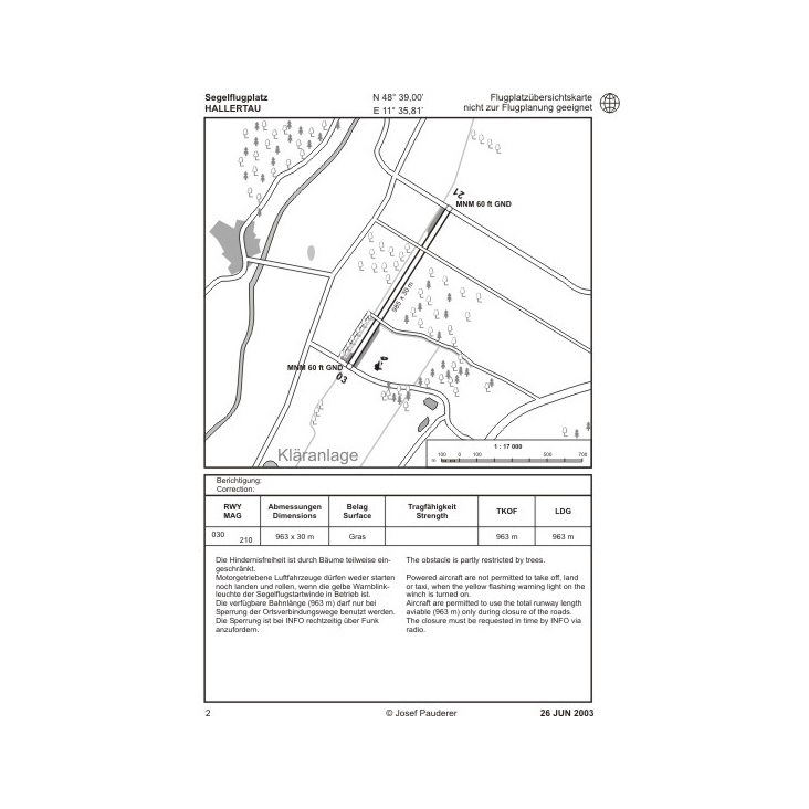Anflugkarte Hallertau – Seite 2