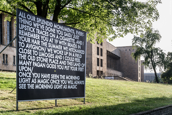 Robert Montgomery, billboard piece, 2012, Berlin