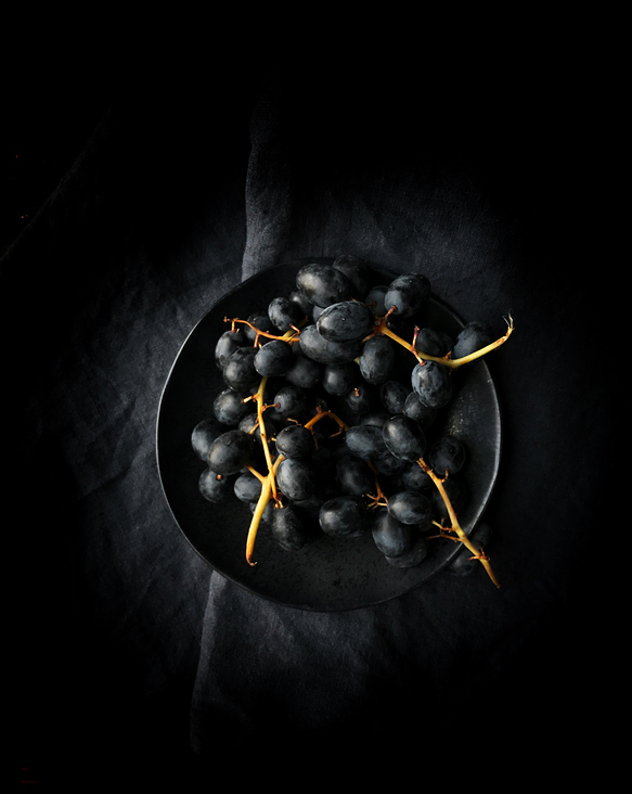 Foodstyling und Foodfotografie: Stilllife Trauben