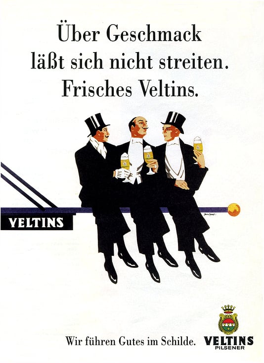 Mitarbeit Gesamtetat. Anzeigen. Brauerei Veltins