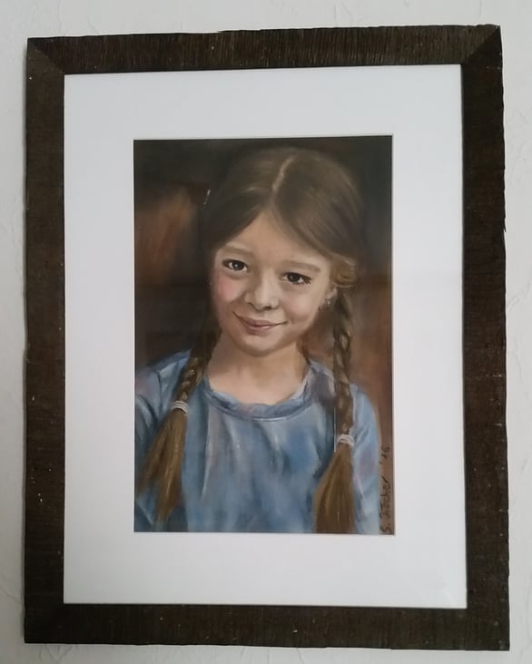 Kinderportrait in Pastell