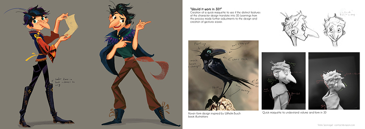 Kraba Character and Raven Design