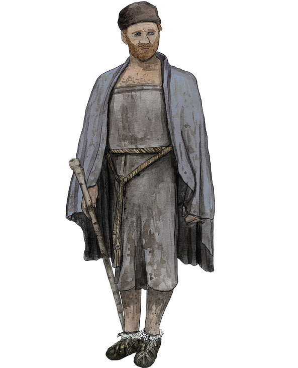 Bronzezeit Mann, typische Kleidung