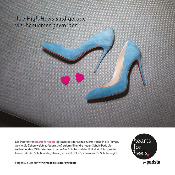 1/1 Print-Anzeige hearts for heels