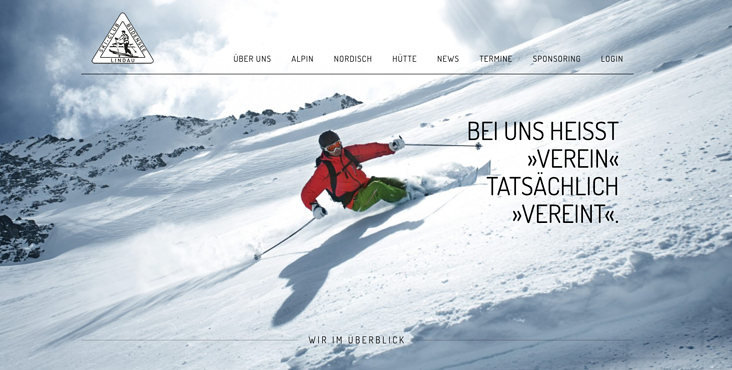 Webseite Skiclub Lindau