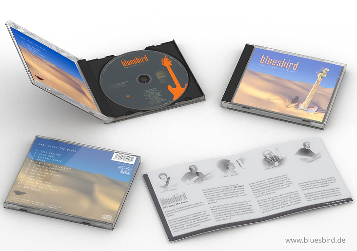 CD label & Cover Design mit 3D Rendering