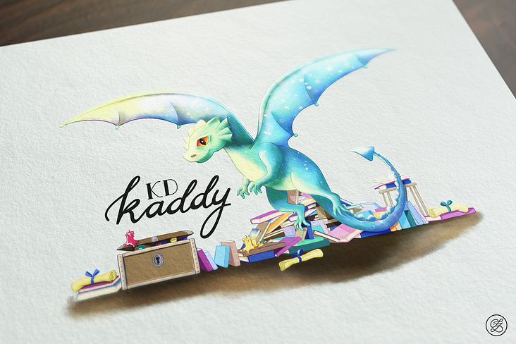 Illustriertes Logodesign „Kaddy KD“