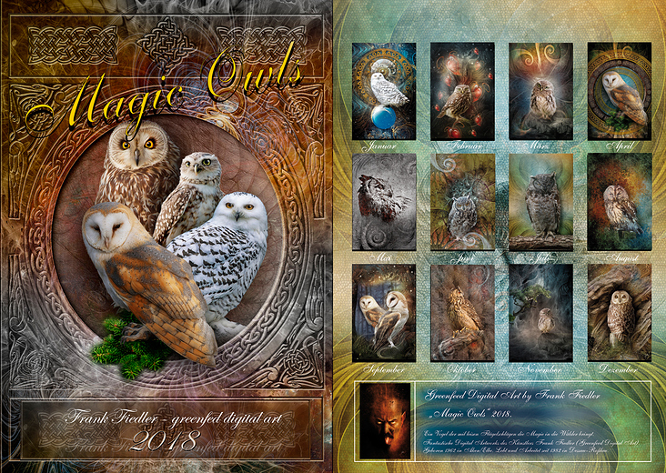Kalendergestaltung Magic Owl 2018