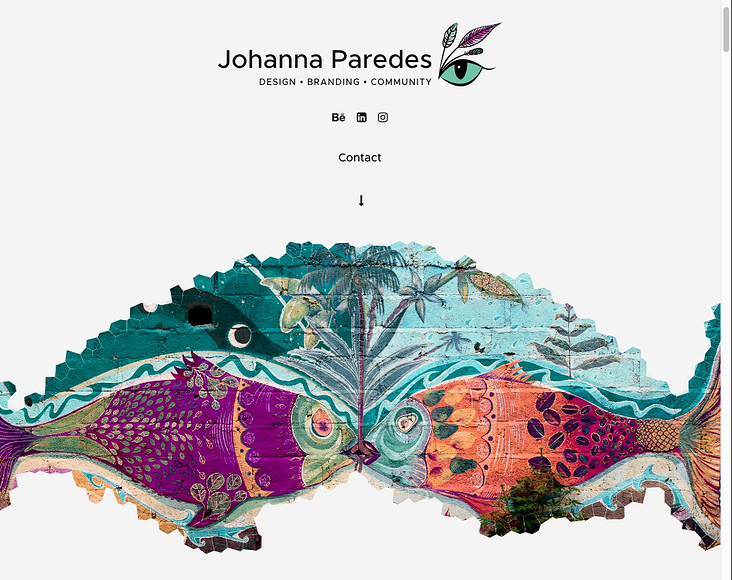 Website der Grafikdesignerin Johanna Paredes