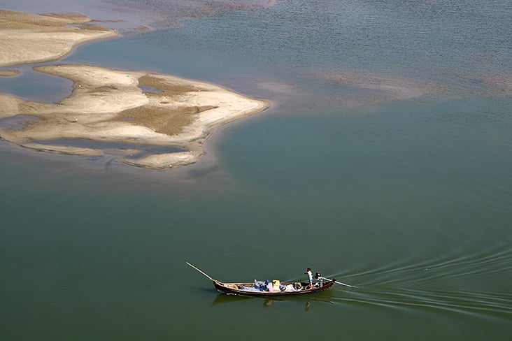 Ayawaddy River over Saigain