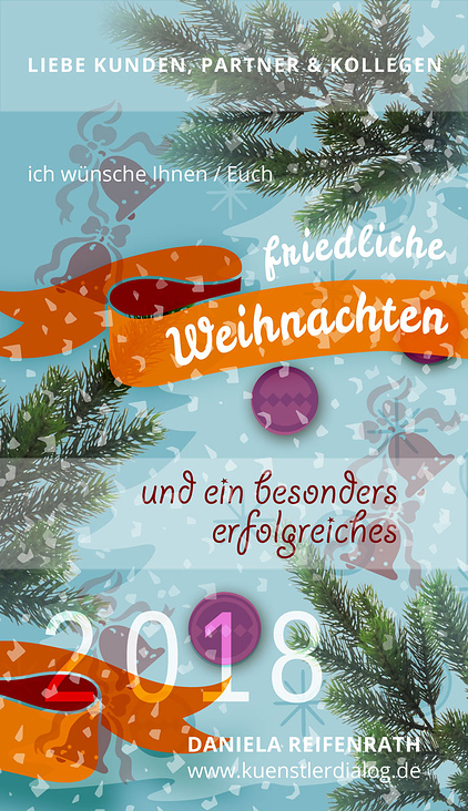 Weihnachtskarte für meine Kunden & Kollegen