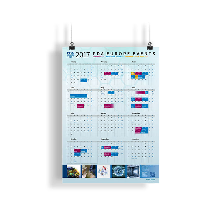 Kalenderposter für PDA Europe
