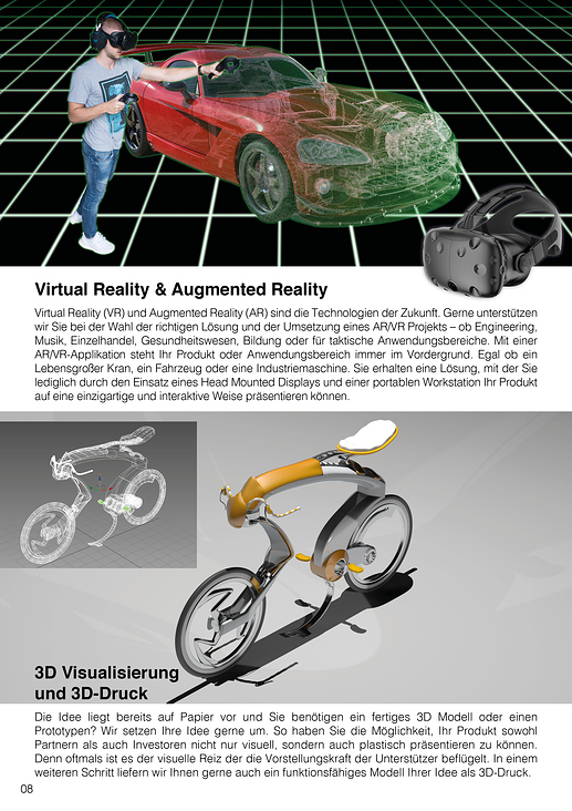 Virtual Reality und Augmented Reality Anwendungen nach Kundenwunsch