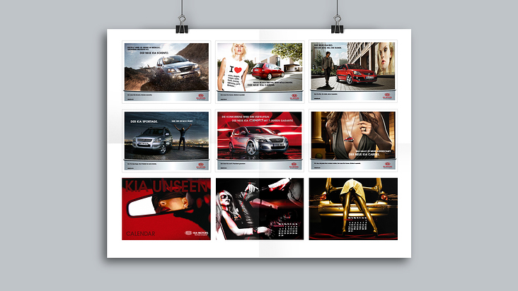 Kia Motors Print Ad´s & Kalender