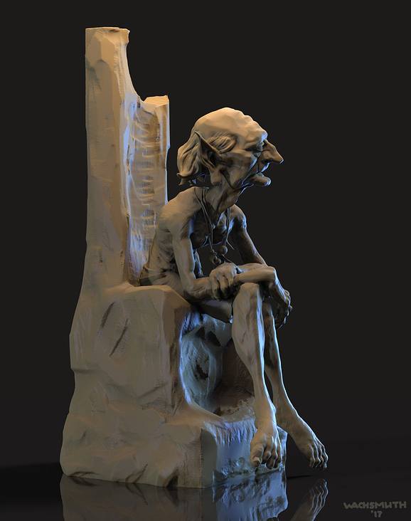 Elder Goblin Statue – View 2