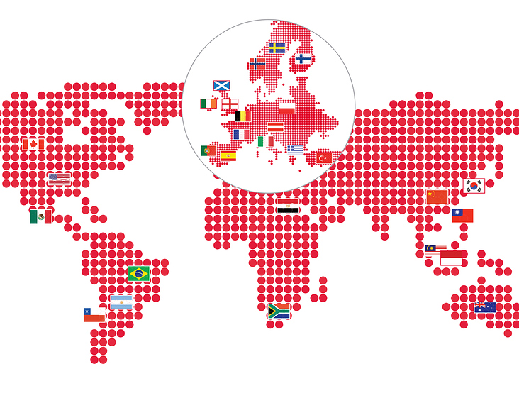 Visualisierung Weltkarte