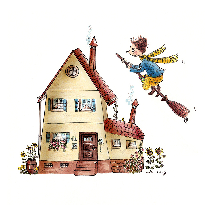 Kleine Hexe und ihr Haus