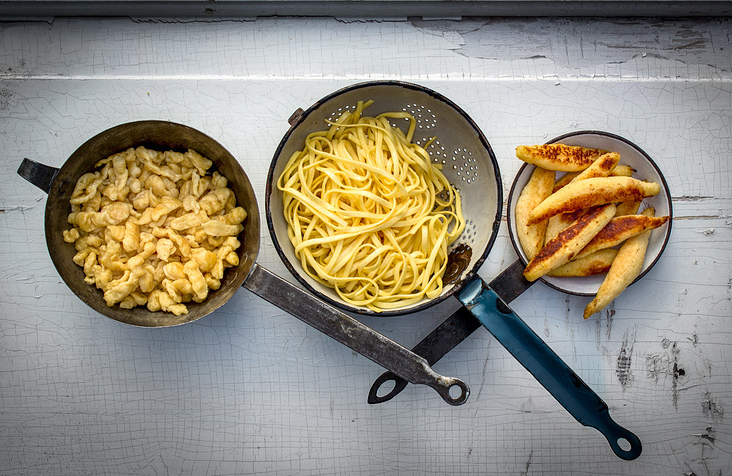 Bandnudeln Schupfnudeln Spaetzle