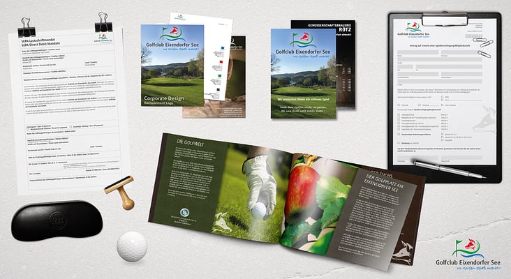 Corporate Design für den Golfclub am Eixendorfer See