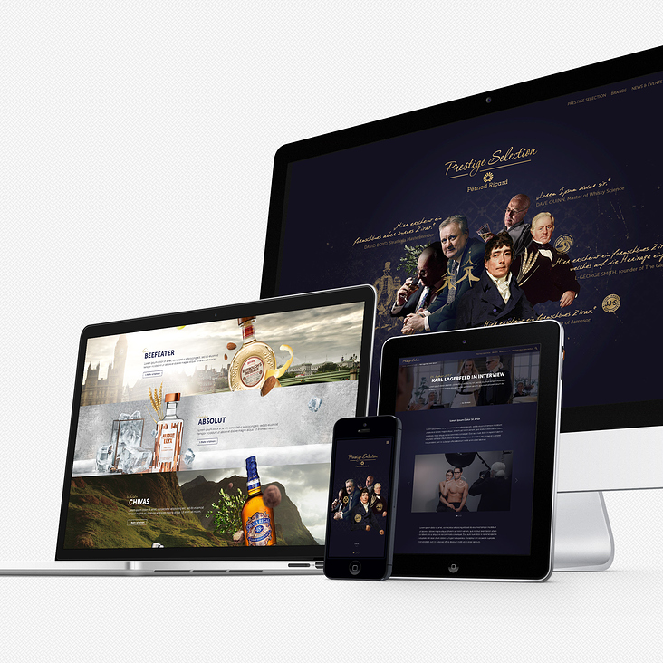 Pernod Ricard Prestige Selection Website