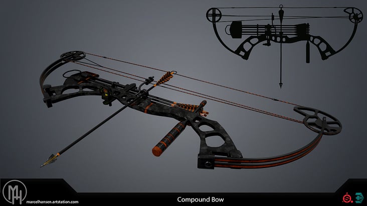 3D Modell – Compound Bogen