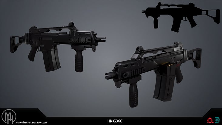 3D Modell – HK G36C