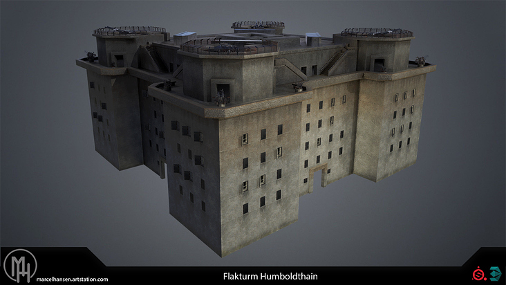 3D Rekonstruktion – Flakturm Humboldthain