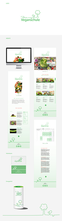Veganschule, Logo und Website