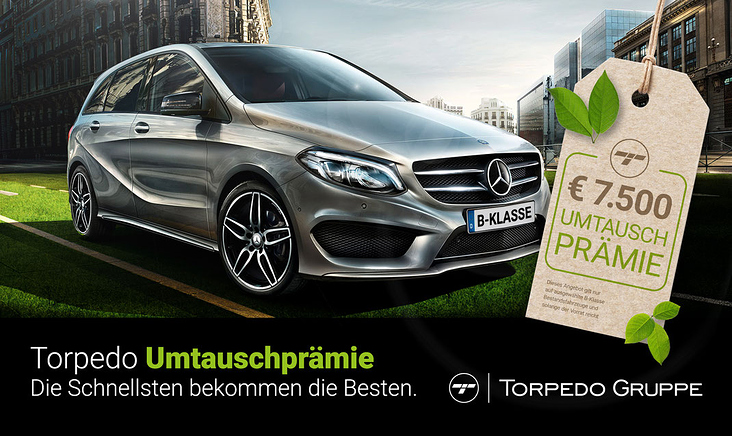 Crossmediale Werbekampagne für Mercedes-Benz-Modelle.