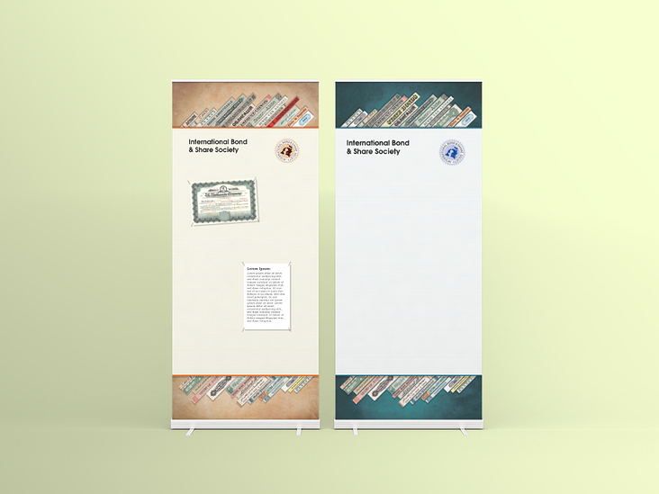 Rollup banner for IBSS – International Bond and Share Society