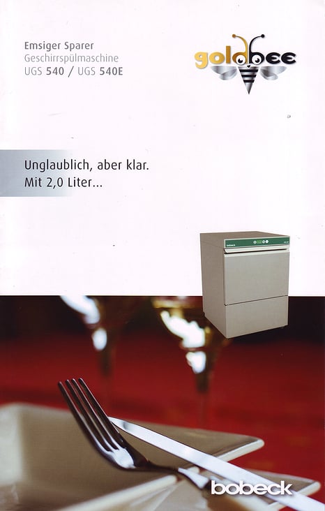 Text Broschüre für einen Gastro-Spülmaschinenhersteller