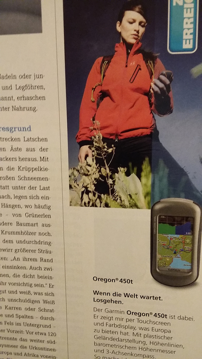 Text Anzeige für Freizeit-Navigationssysteme