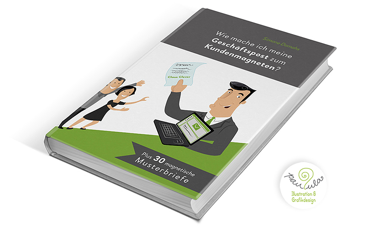 Buchcover design und Illustration – Geschäftstexte werden zu Kundenmagneten
