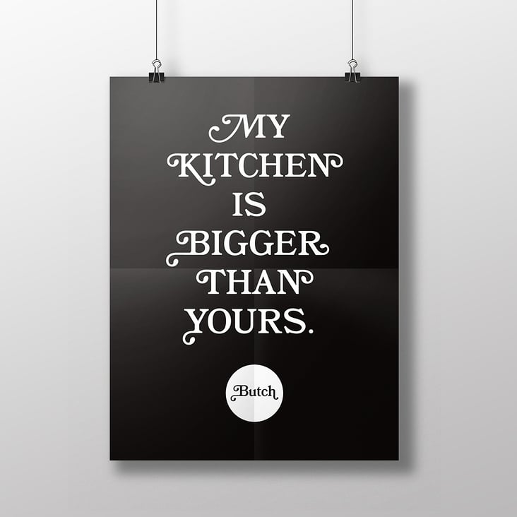 Poster „my kitchen is bigger than yours“