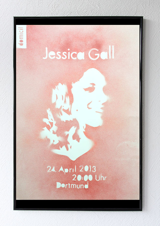 2013 – Plakat für ein Konzert von Jessica Gall im Domicil Dortmund