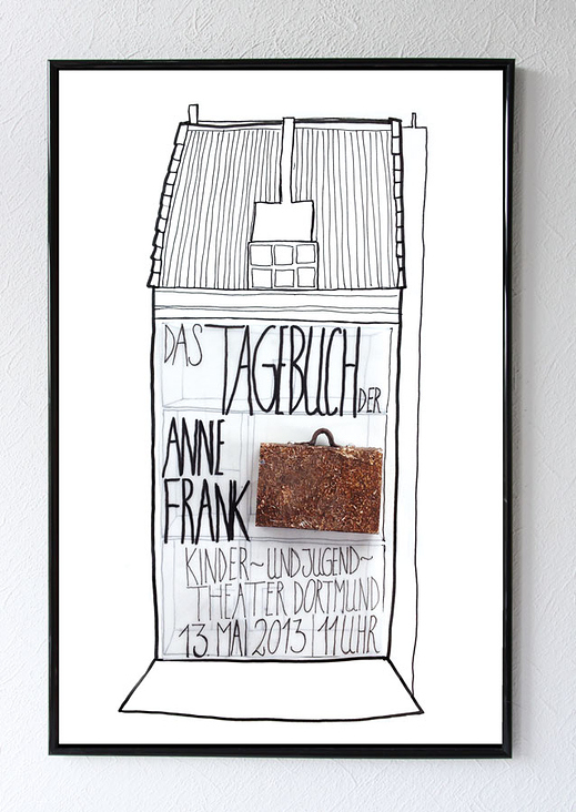 2013 – Plakat für das Stück „Das Tagebuch der Anne Frank“ (Studium)
