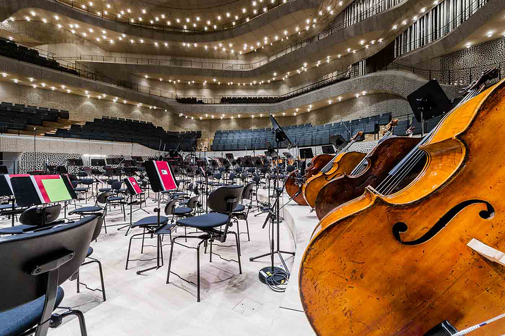 Orchesterbereich der Elbphilharmonie