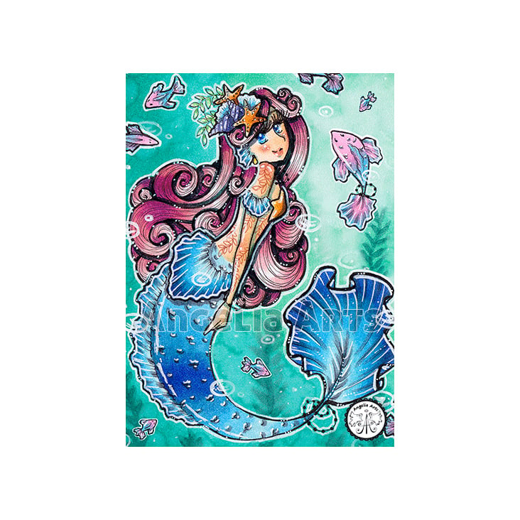 Meerjungfrau, Bild meiner Visitenkarten