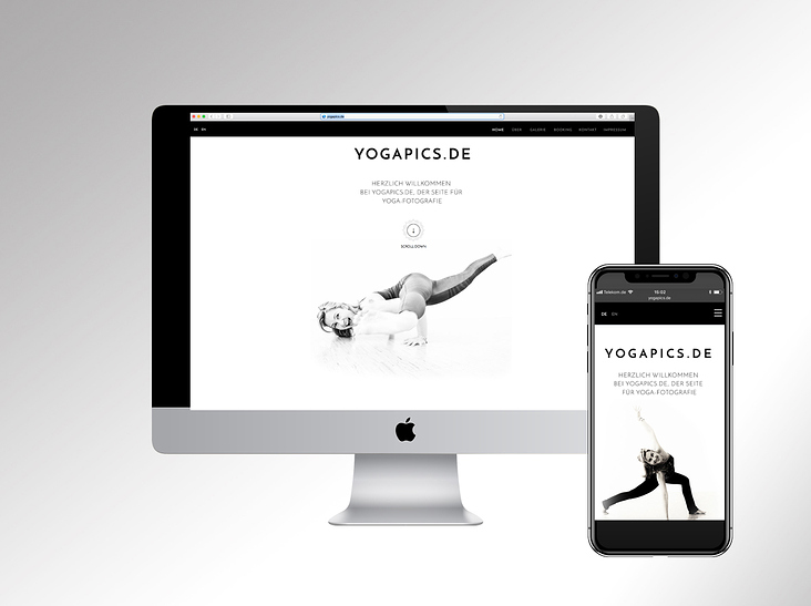 Wegdesign für Yogapics.de