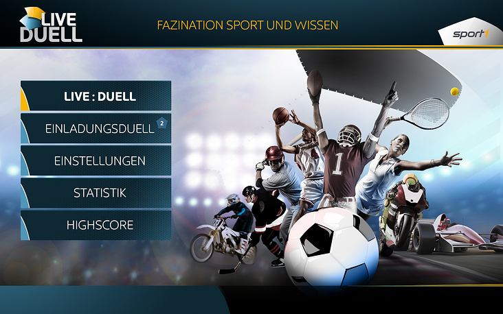 App-Design für Sport Quiz