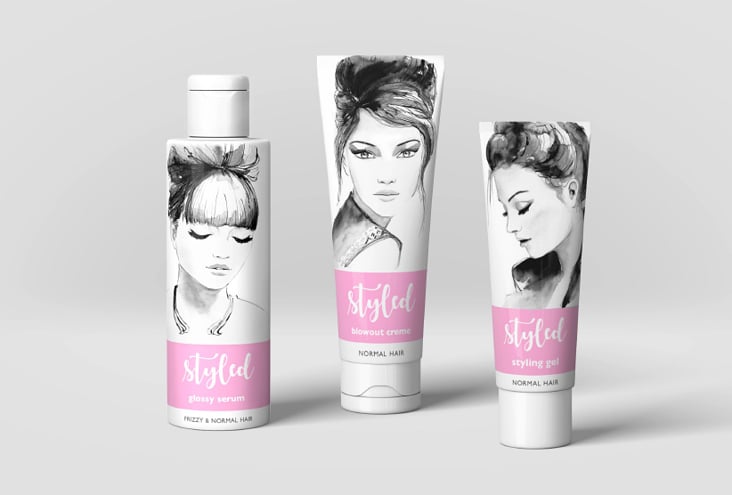 Packaging Illustration, Beauty Illustration