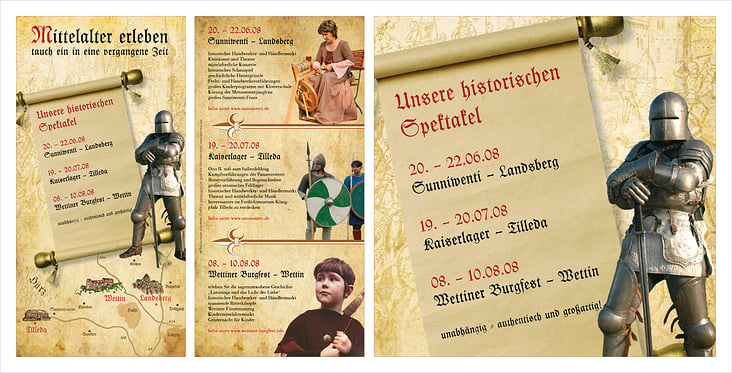 Flyer für Mittelalterfest