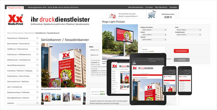 Webdesing MaXxPrint.de