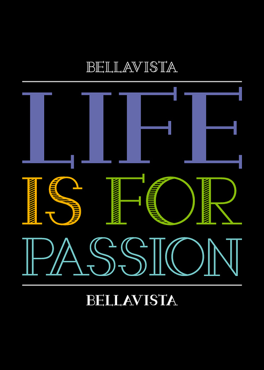 Vector based typeface ‚BELLAVISTA‘