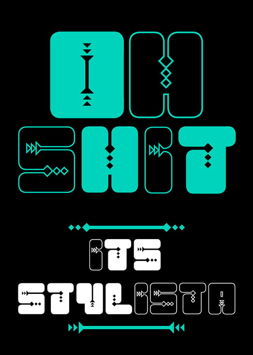 Vector based typeface ‚STYLISTA‘