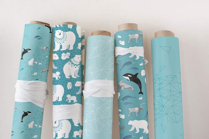 Arctic Animals Collection als Stoffmuster